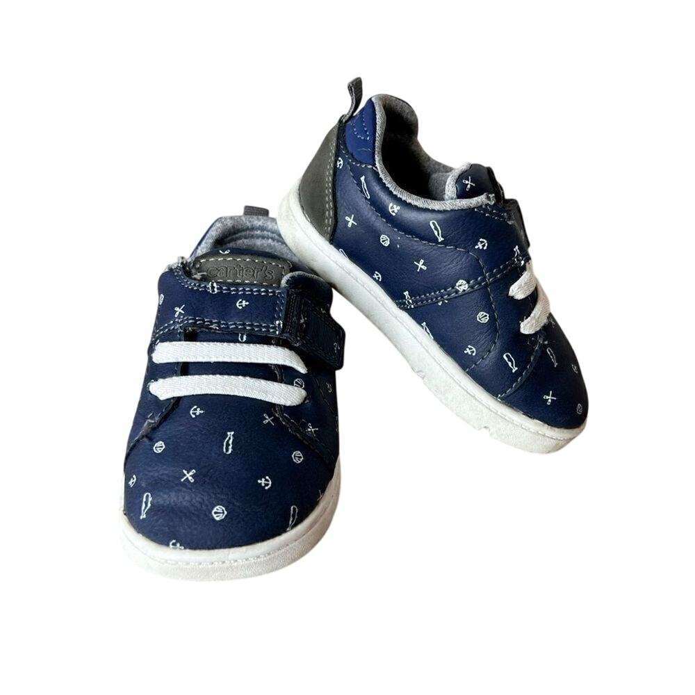 Carter's Toddler Blue Park First Walker Sneaker 5 Slip on Shoe Casual Kidcore